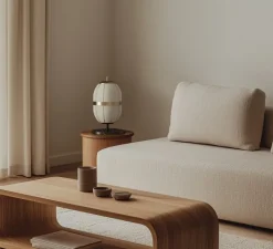 Lampe*Aromas del Campo Lampe à poser, Pull, S1249, , Ø22cm, H40cm - vieil or