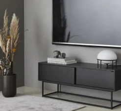 Lampe à poser, Pump, blanc & noir, Ø24cm, H22cm - WOUD