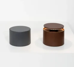 Lampe à poser, Push-Up, corten, IP54, LED, dim, 2200-3000K, 207 - 235 - 248 lm, Ø12cm, H10cm - Zafferano