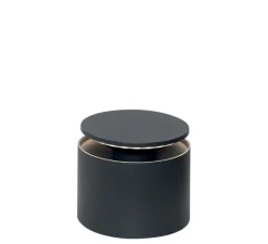Lampe*Zafferano Lampe à poser, Push-Up, , IP54, LED, dim, 2200-3000K, 207 - 235 - 248 lm, Ø12cm, H10cm - gris foncé