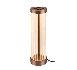 Lampe à poser, Quimera, cuivre foncé mat, LED, dim, 2700-3000K, 120 lm, Ø8cm, H27,7cm - SLV