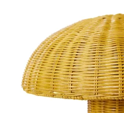 Lampe*HKLIVING Lampe à poser, Rattan, , Ø34cm, H30cm - HK Living moutarde
