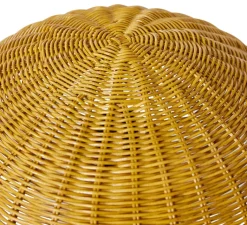 Lampe*HKLIVING Lampe à poser, Rattan, , Ø34cm, H30cm - HK Living moutarde