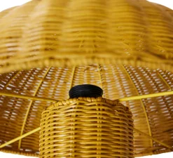 Lampe*HKLIVING Lampe à poser, Rattan, , Ø34cm, H30cm - HK Living moutarde