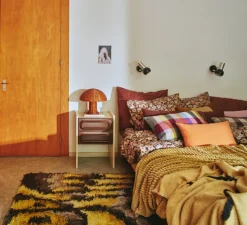 Lampe à poser, Rattan, naturel, Ø34cm, H30cm - HK Living