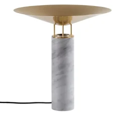 Lampe*Carpyen Lampe à poser, Rebound, , Ø40cm, H39,4cm - Marbre blanc