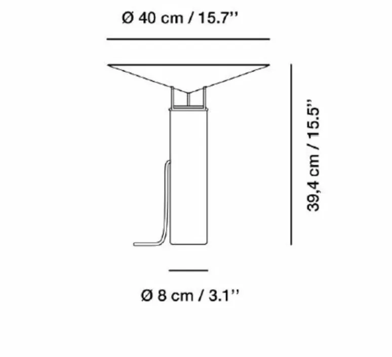 Lampe*Carpyen Lampe à poser, Rebound, , Ø40cm, H39,4cm - Marbre vert