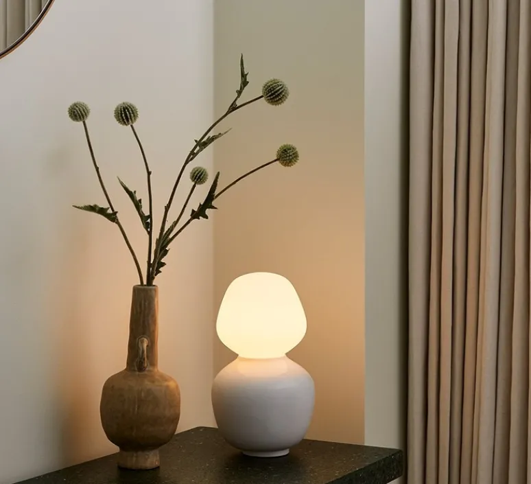 Lampe*Tala Lampe à poser, Reflection Enno, , Ø15cm, H26cm - blanc