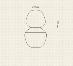 Lampe*Tala Lampe à poser, Reflection Enno, , Ø15cm, H26cm - blanc