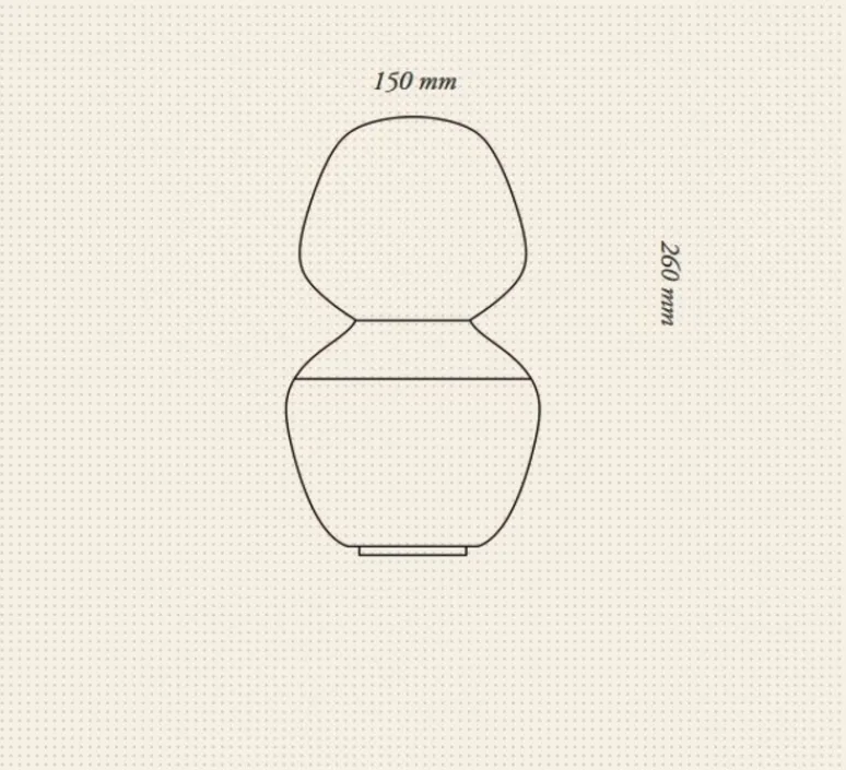 Lampe*Tala Lampe à poser, Reflection Enno, , Ø15cm, H26cm - blanc