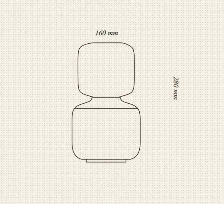 Lampe à poser, Reflection Oblo, blanc, Ø16cm, H28cm - Tala