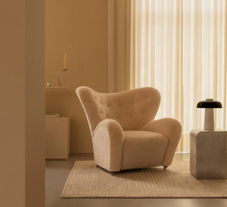 Lampe à poser, Reverse, marbre, noir, LED, dim, 2200-3000K, 560 lm, Ø24cm, H30cm - Audo Copenhagen