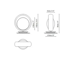 Lampe*B.lux Lampe à poser, Ring T, , Ø15cm, H28cm - noir