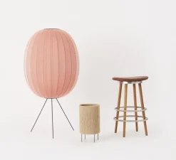 Lampe à poser, Ro, jute, Ø23cm, H40cm - Made by Hand