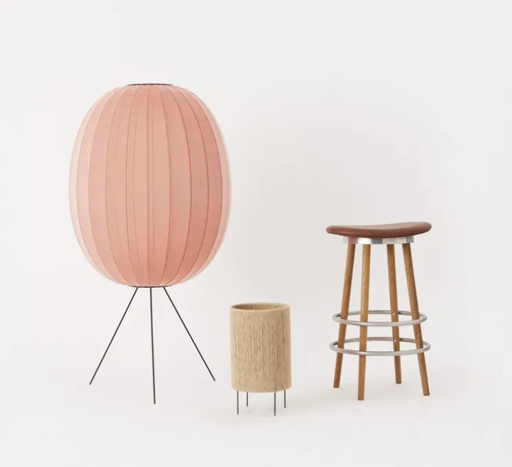 Lampe à poser, Ro, jute, Ø23cm, H40cm - Made by Hand