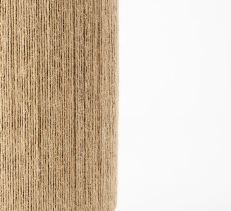Lampe à poser, Ro, jute, Ø23cm, H40cm - Made by Hand