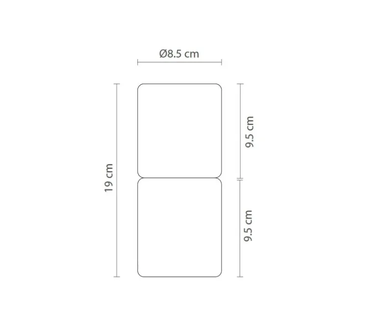 Lampe à poser, Rock, Marbre noir, Ø8,5cm, H19cm - Robin