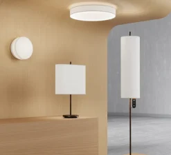Lampe à poser, RooMate, Bronze metallique, blanc, LED, dim, 2700-4100K, 1830 lm, L36,2cm, H56,7cm - Belid