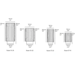Lampe*CVL Lampe à poser, Ruban 10-28, , Ø14cm, H32cm - graphite satiné