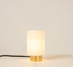 Lampe*CVL Lampe à poser, Ruban 07-14, , Ø10cm, H17cm - laiton poli