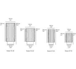 Lampe à poser, Ruban 07-14, laiton poli, Ø10cm, H17cm - CVL