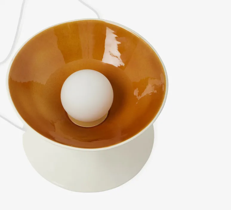 Lampe*Sarah Lavoine Lampe à poser, Sablier, , Ø28,5cm, H19cm - écru, fauve