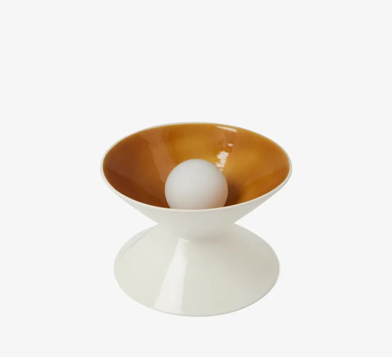 Lampe*Sarah Lavoine Lampe à poser, Sablier, , Ø28,5cm, H19cm - écru, fauve