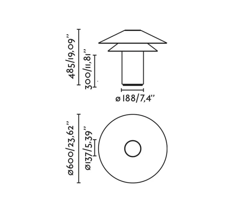 Lampe*Faro Lampe à poser, Shan, , Ø60cm, H48,5cm - beige