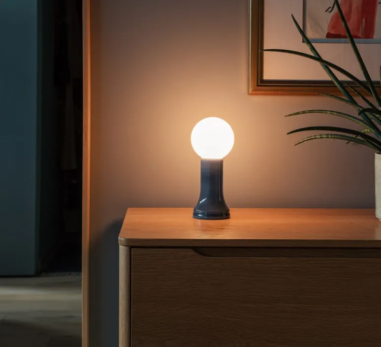 Lampe*Tala Lampe à poser, Shore, , Ø9,5cm, H22,5cm - Gris fumé