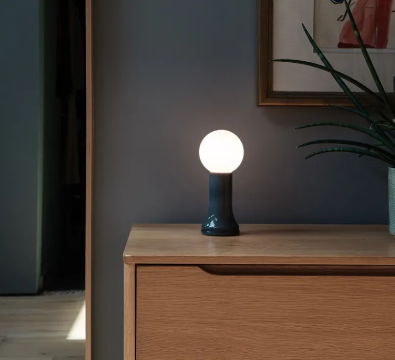 Lampe*Tala Lampe à poser, Shore, , Ø9,5cm, H22,5cm - Gris fumé