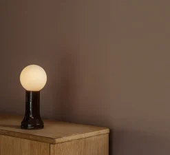 Lampe*Tala Lampe à poser, Shore, , Ø9,5cm, H22,5cm - Marron bouteille