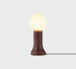 Lampe*Tala Lampe à poser, Shore, , Ø9,5cm, H22,5cm - Marron bouteille
