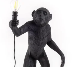 Lampe*Seletti Lampe à poser, Singe, Monkey Standing, , H54cm, Outdoor - noir