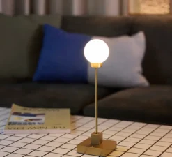 Lampe*Northern Lampe à poser, Snowball Portable, , H41cm, L10cm- laiton