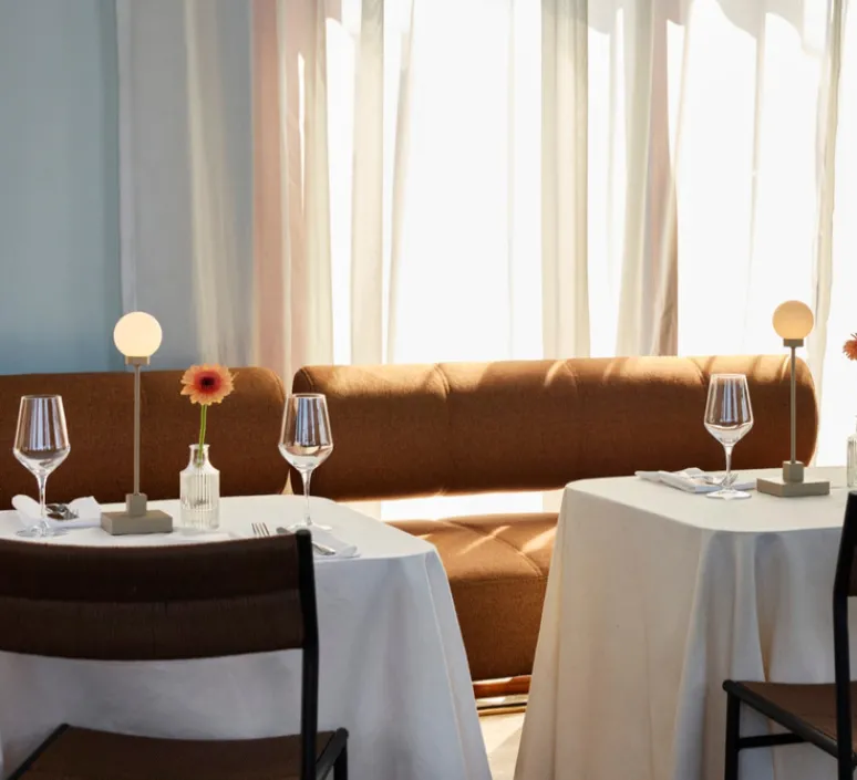 Lampe*Northern Lampe à poser, Snowball Portable, , H41cm, L10cm- laiton