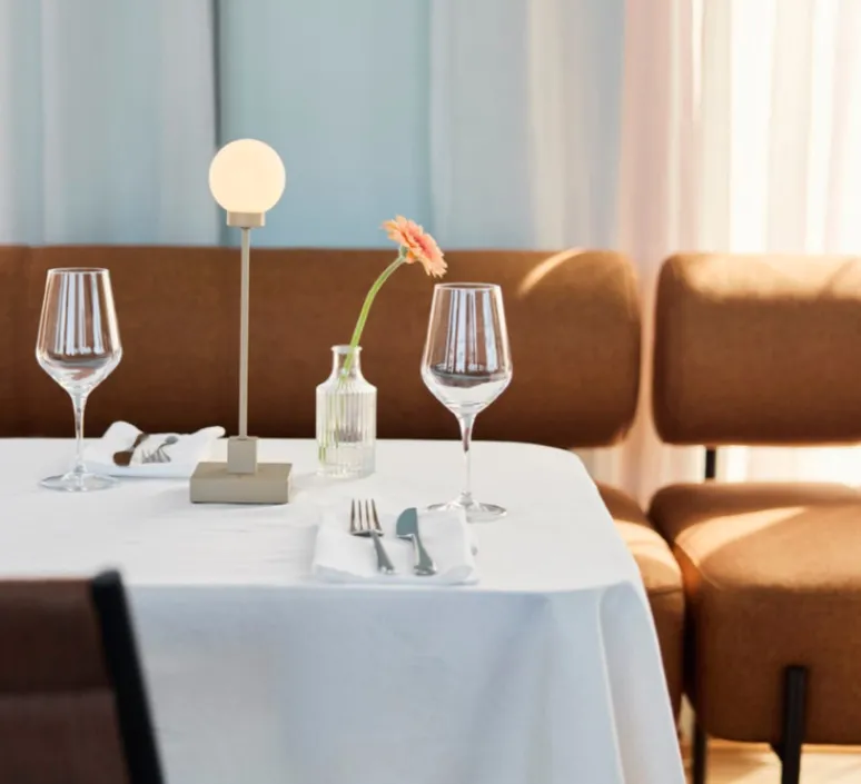 Lampe*Northern Lampe à poser, Snowball Portable, , H41cm, L10cm- laiton