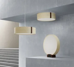 Lampe*Belid Lampe à poser, Solmate, , LED, dim, 2700-4100K, 890 lm, Ø40cm, H43,5cm - bois, bouleau