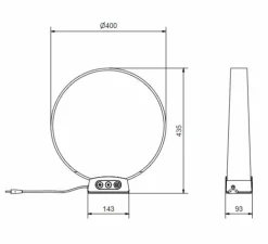 Lampe*Belid Lampe à poser, Solmate, , LED, dim, 2700-4100K, 890 lm, Ø40cm, H43,5cm - bois, bouleau