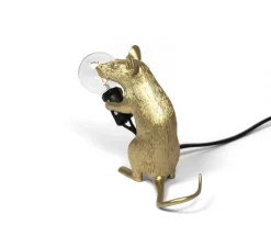 Lampe à poser, Souris, Mouse Lamp Mac Sitting, or, L15cm, H12,5cm - Seletti