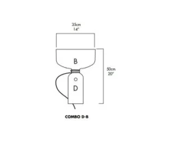 Lampe*A-N-D Lampe à poser, Spotlight Volumes, D/B, , Ø35cm, H50cm - noir