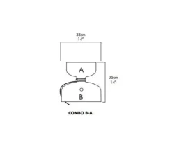 Lampe*A-N-D Lampe à poser, Spotlight Volumes, B/A, , Ø35cm, H35cm - gris avocat