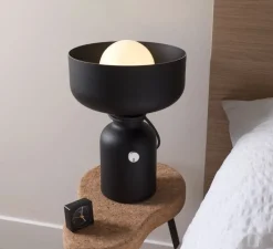 Lampe*A-N-D Lampe à poser, Spotlight Volumes, C/B, , Ø35cm, H40cm - noir