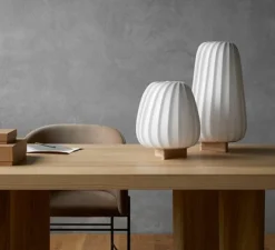 Lampe*Tom Rossau Lampe à poser, ST906, , Ø25cm, H47cm - blanc