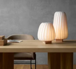 Lampe*Tom Rossau Lampe à poser, ST906, , Ø23cm, H31cm - blanc