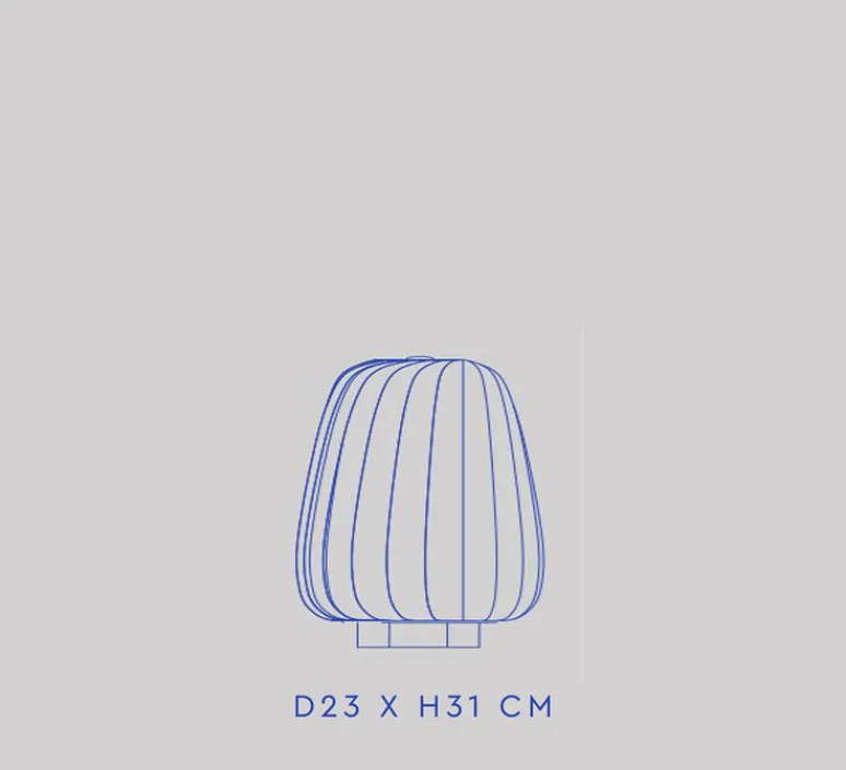 Lampe*Tom Rossau Lampe à poser, ST906, , Ø23cm, H31cm - blanc