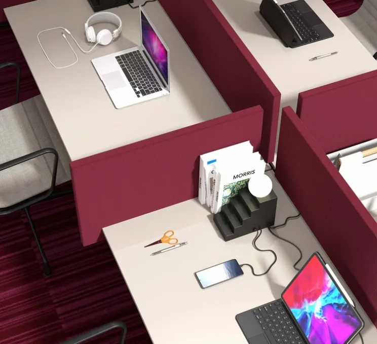 Lampe à poser, Stair, noir, L18,7cm, H22,5cm - Oblure