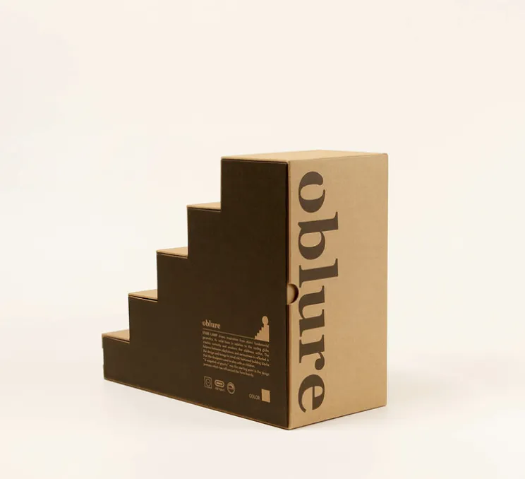 Lampe à poser, Stair, noir, L18,7cm, H22,5cm - Oblure