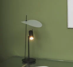 Lampe*OliveLab Lampe à poser, Stilla, , LED, dim, 2700K, 1500 lm, Ø25cm, H50cm - noir et blanc