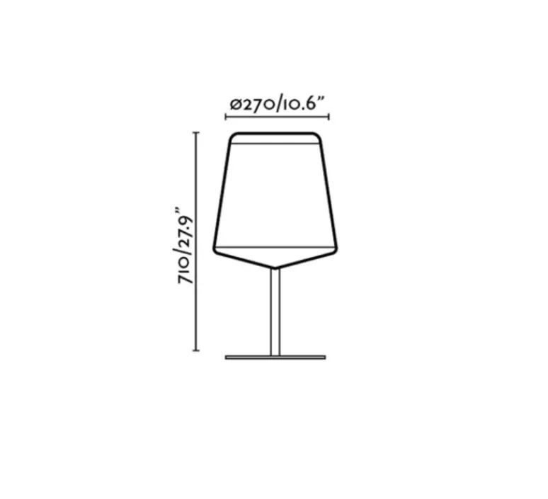 Lampe*Faro Lampe à poser, STOOD, , LED, Ø27cm, H71cm - bois, noir