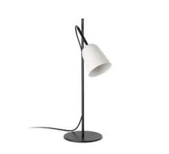 Lampe à poser, Studio, noir et blanc, L18cm, H55cm - Faro